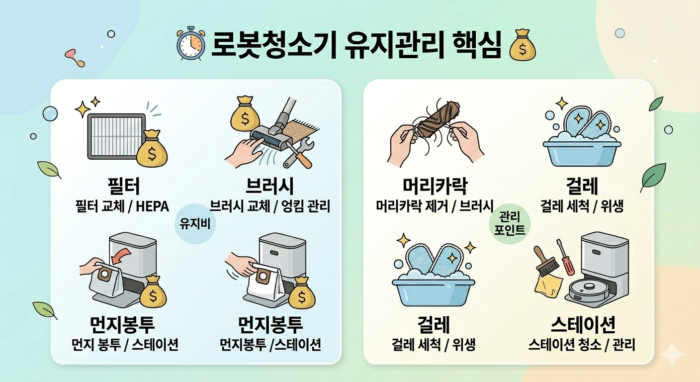 로봇청소기 유지비 관리 포인트